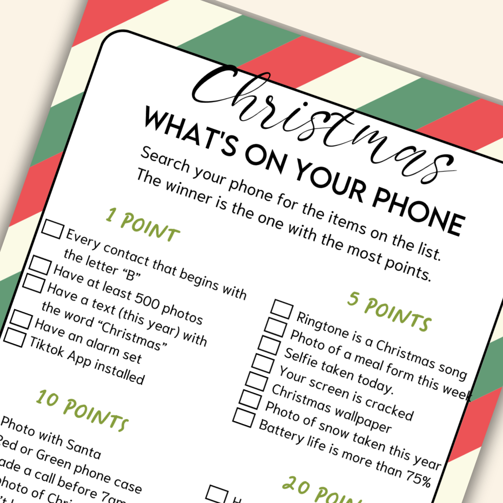 what's on your phone - close up